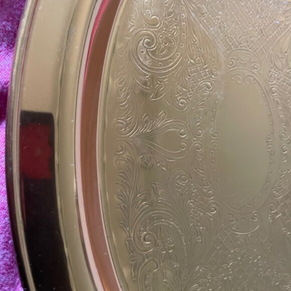 Vintage Coppercraft Guild Oval Tray   - Etched Copper Oval Tray - 9.5" x 6 3/8" - Picture 6 of 6